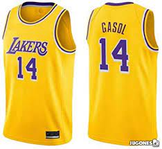 Camiseta nba de Gasol Lakers Negro